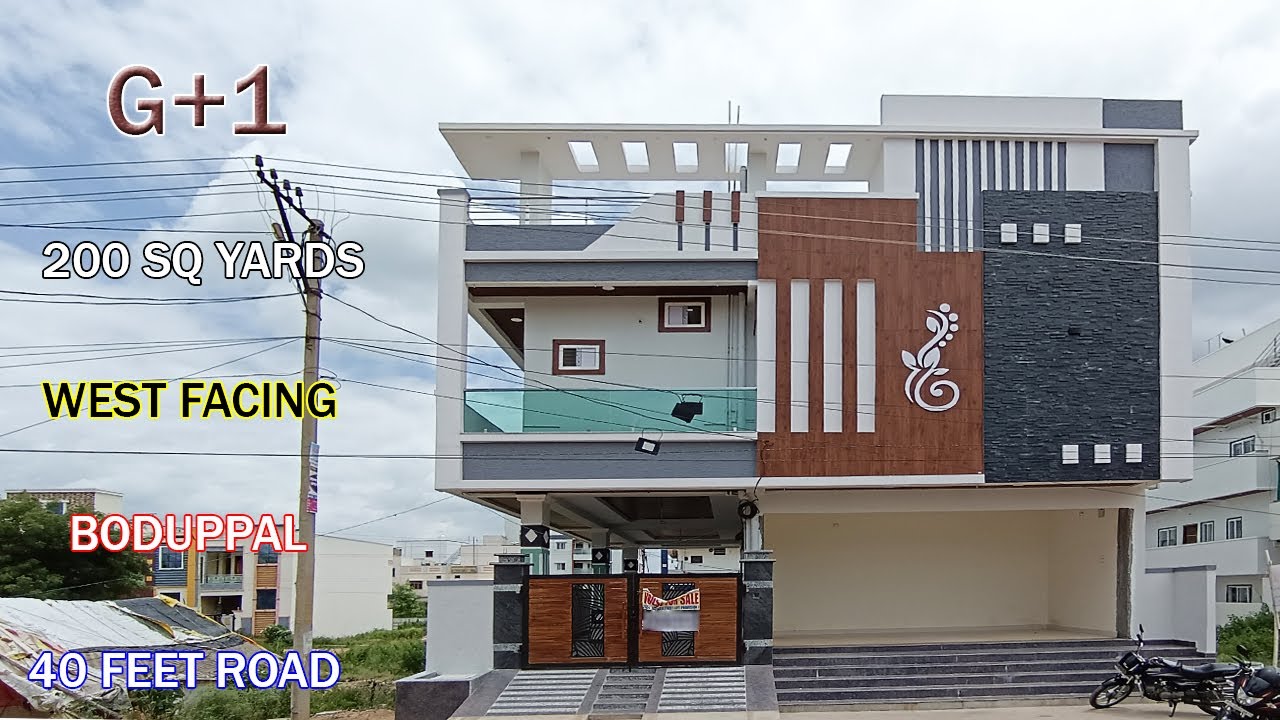G+1 || 200 SQ YARDS || WEST FACING || BODUPPAL || INDEPENDENT HOUSE FOR SALE || URK PROPERTIES