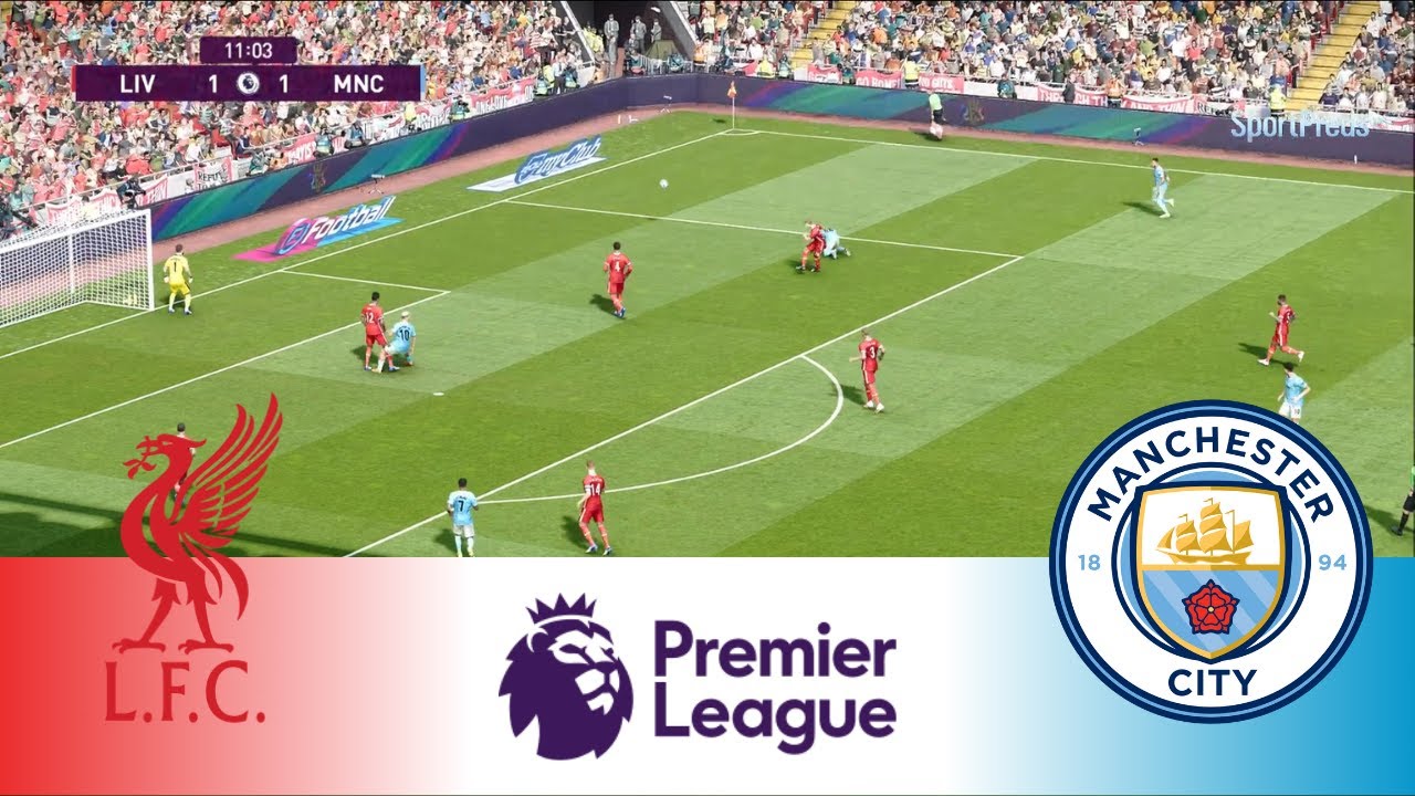 Liverpool vs Manchester City - Premier League 2025/26 | Full Match All Goals | PES 21 Gameplay