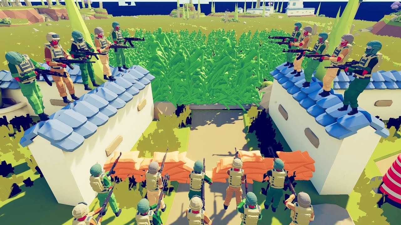 Zombie 100 Units vs Army - Totally Accurate Battle Simulator TABS