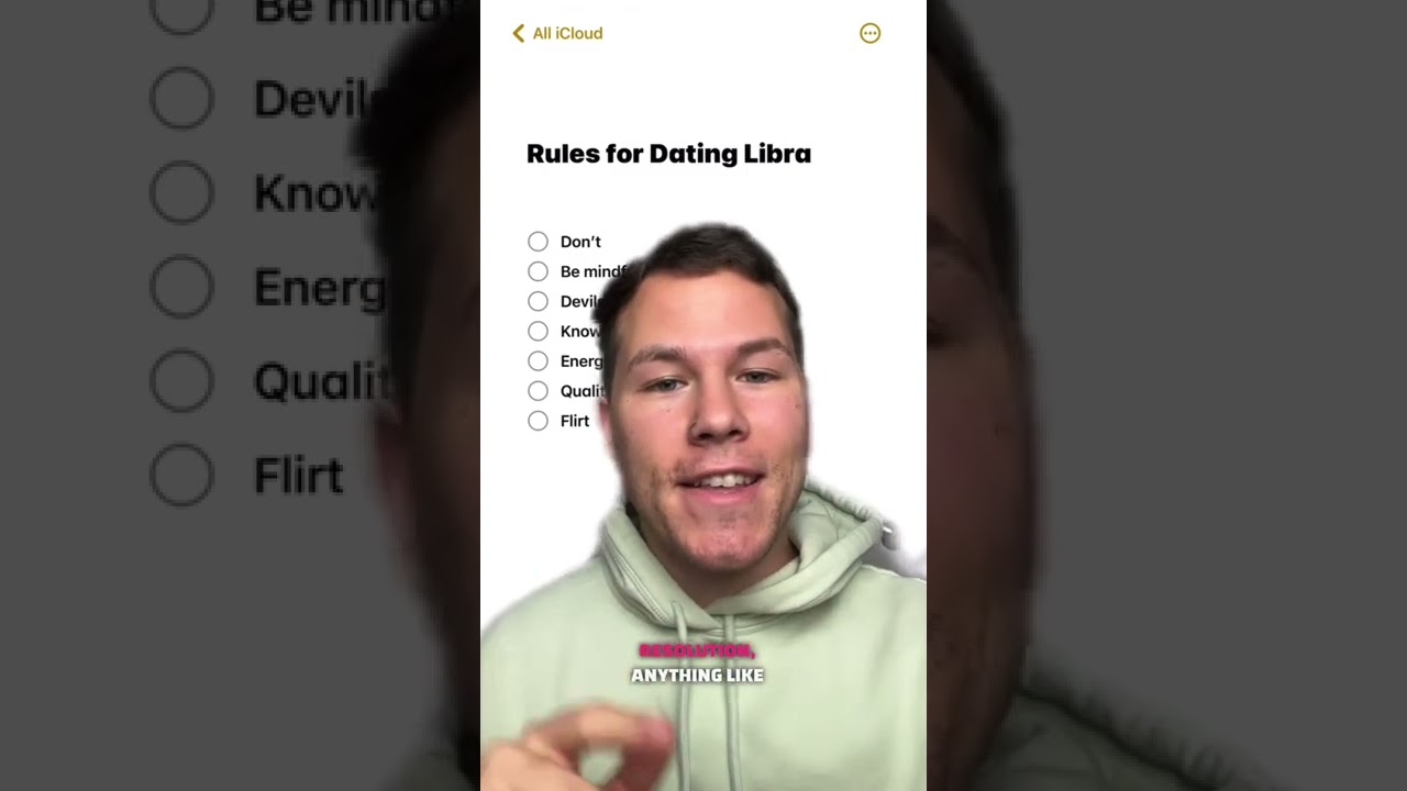 Rules for Dating a Libra #shorts