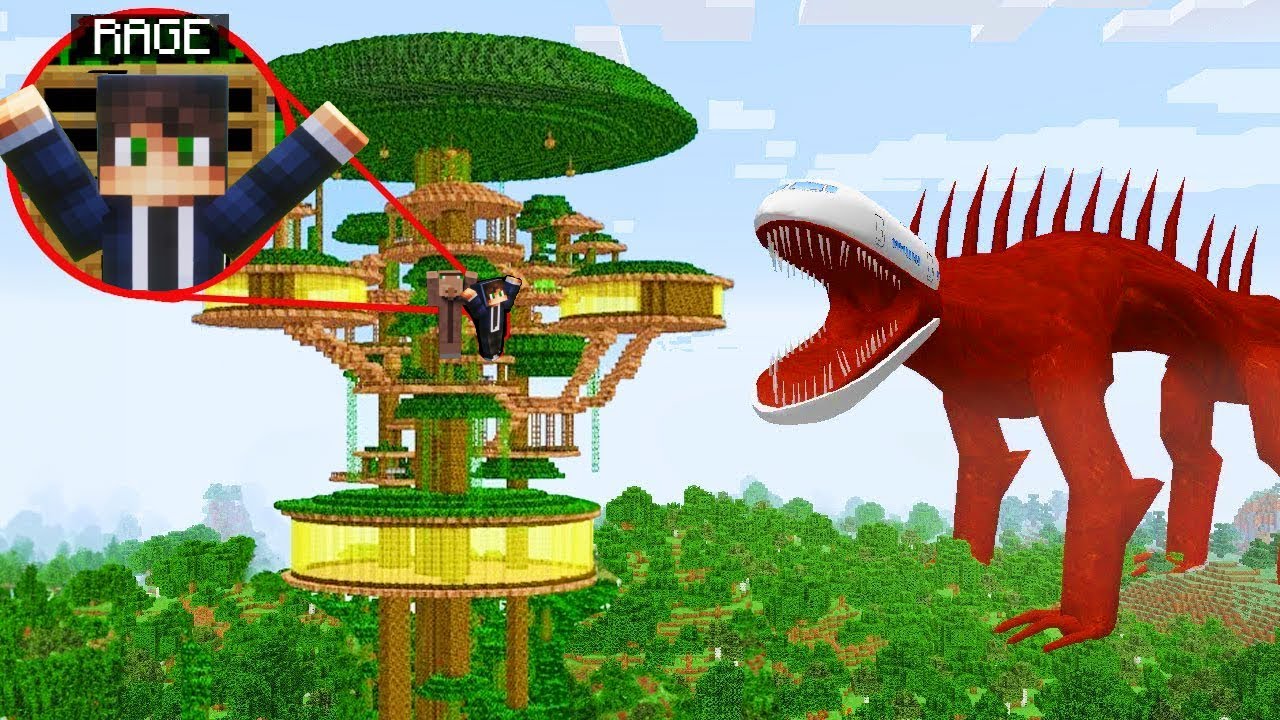 Pravim Sigurnu Bazu Na Drvetu Protiv Infekcije U Minecraftu!