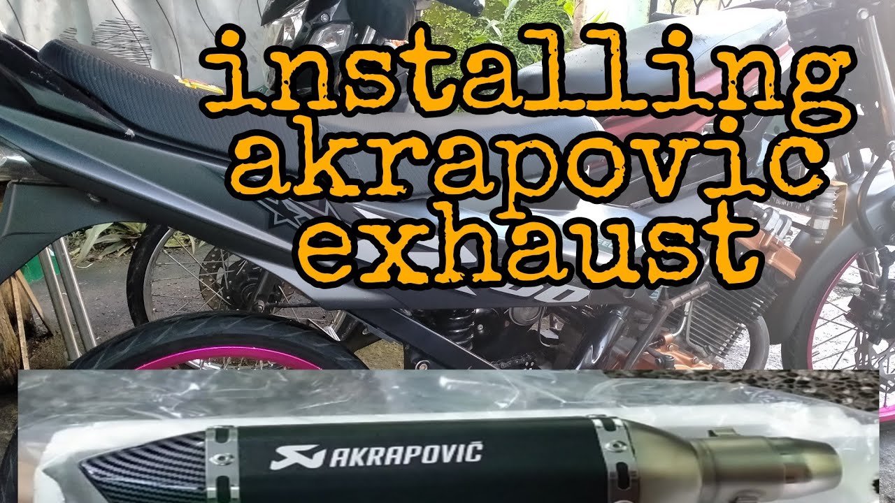installing akrapovic exhaust(raider 150)