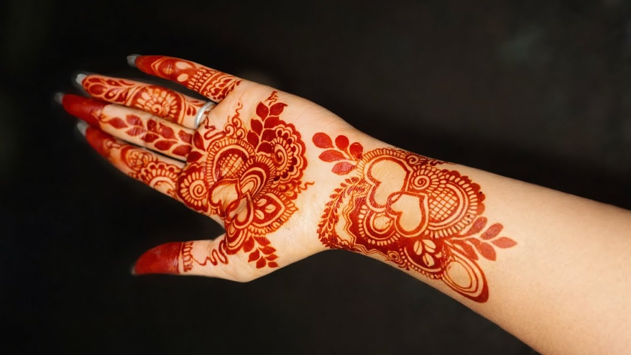 new arabic mehndi | beautiful mehndi |new simple mehndi design | front hand mehndi design full hand 