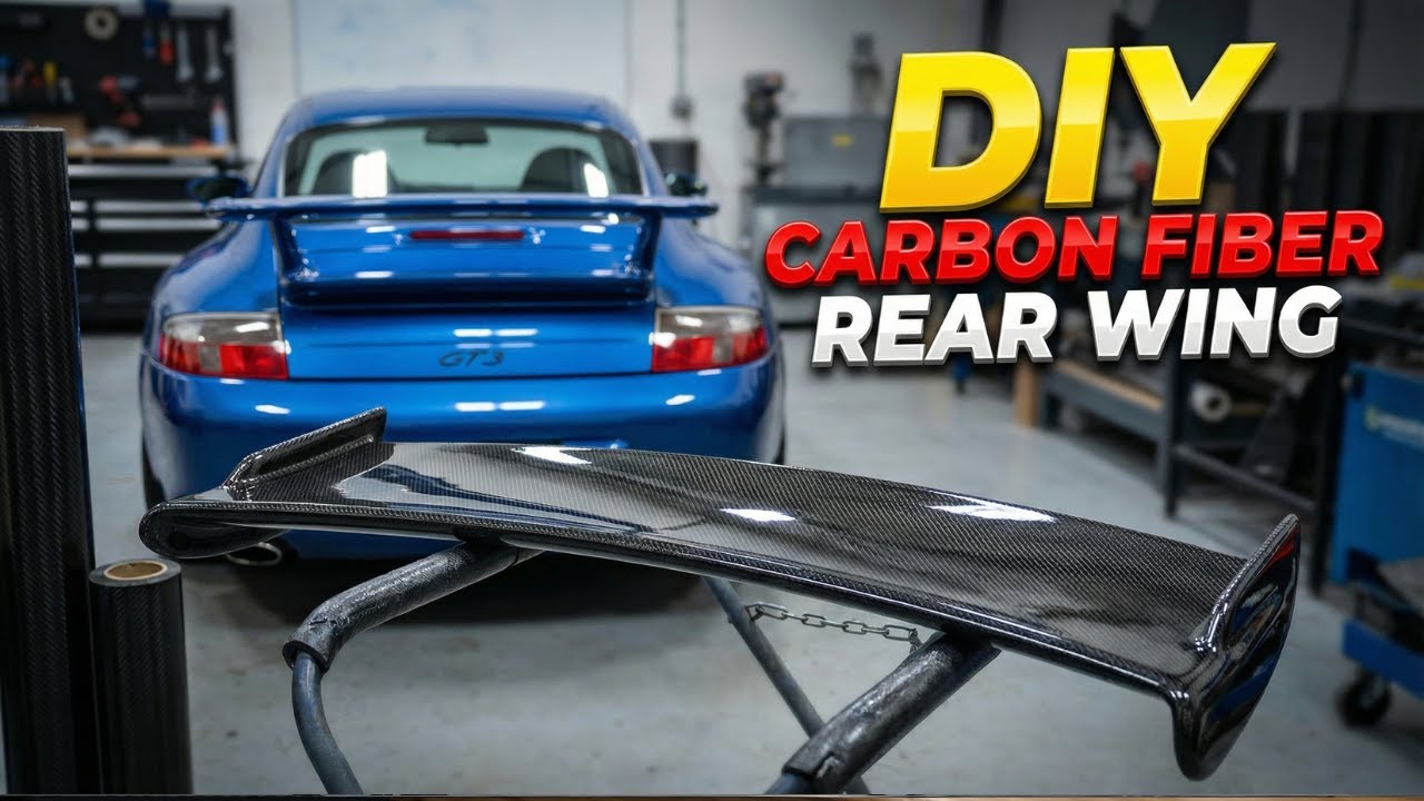 PORSCHE 911 996 GT3 - CARBON FIBER REAR WING - DIY