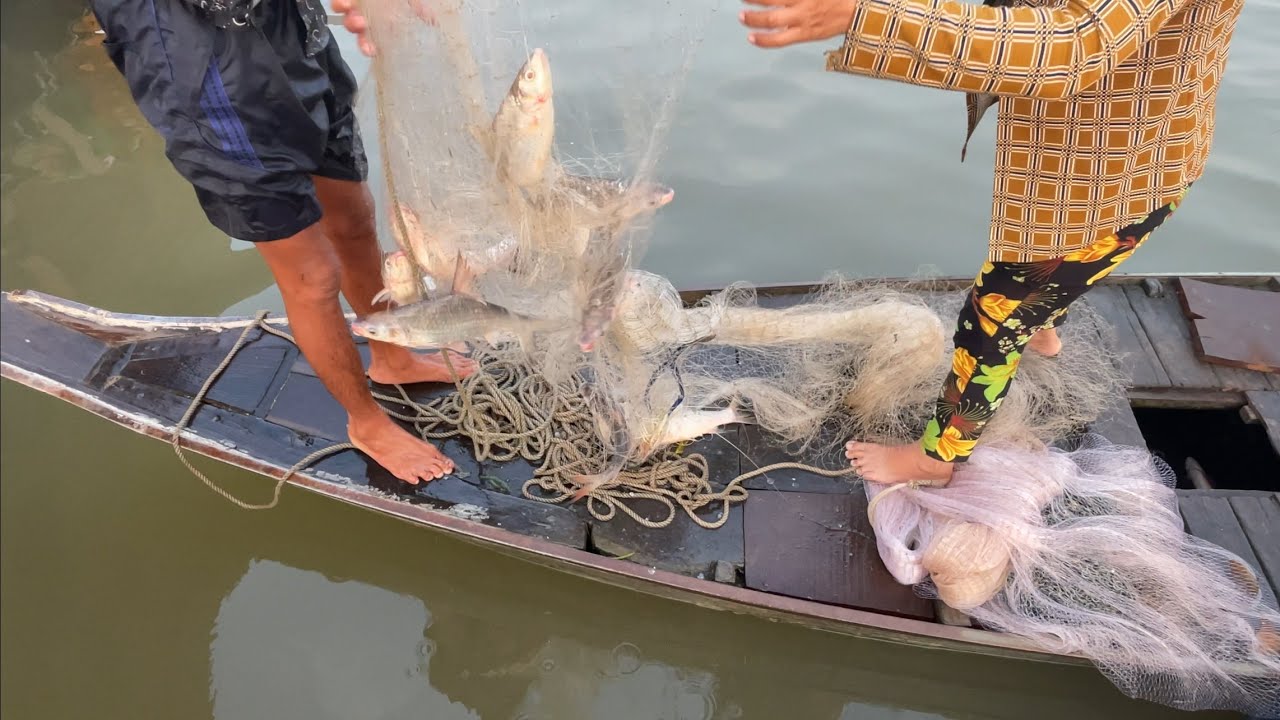 Dính Một Chài gở Đã Luôn #fishing #mientay #xomchaitv 