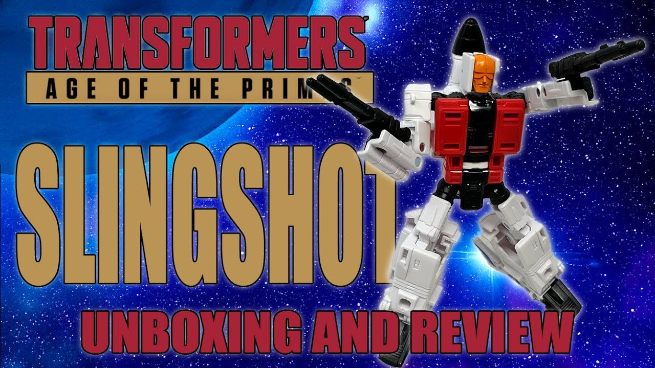 TRANSFORMERS GENERATIONS AGE OF THE PRIMES SLINGSHOT UNBOXING AND REVIEW