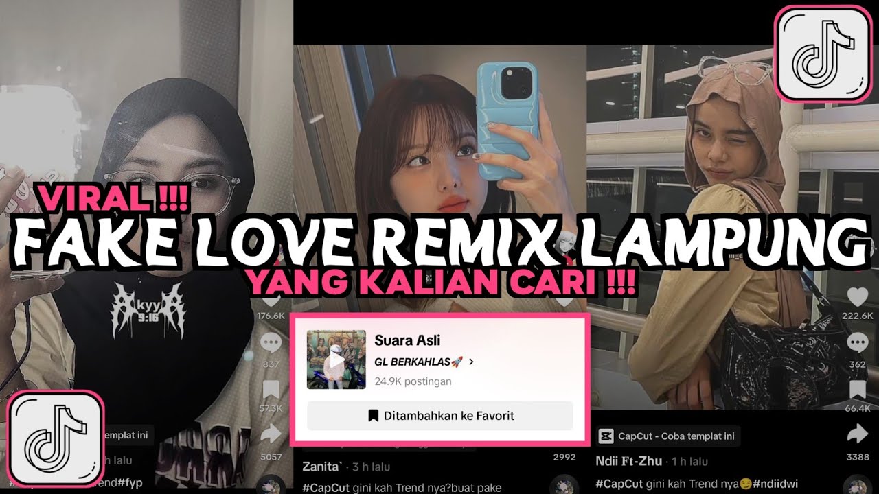 DJ FAKE LOVE REMIX LAMPUNG VIRAL TIKTOK 2024