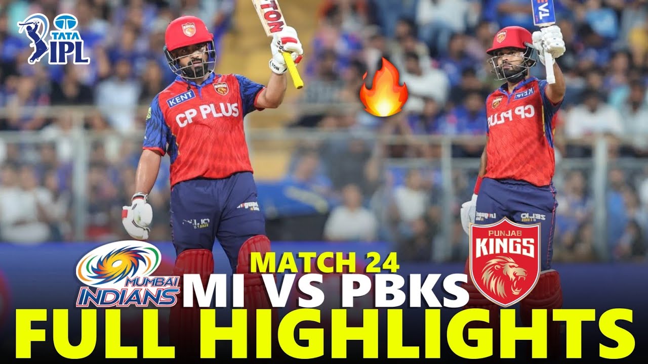 Mumbai Indians vs Punjab Kings Full Highlights IPL 2026 Match 24 | MI VS PBKS