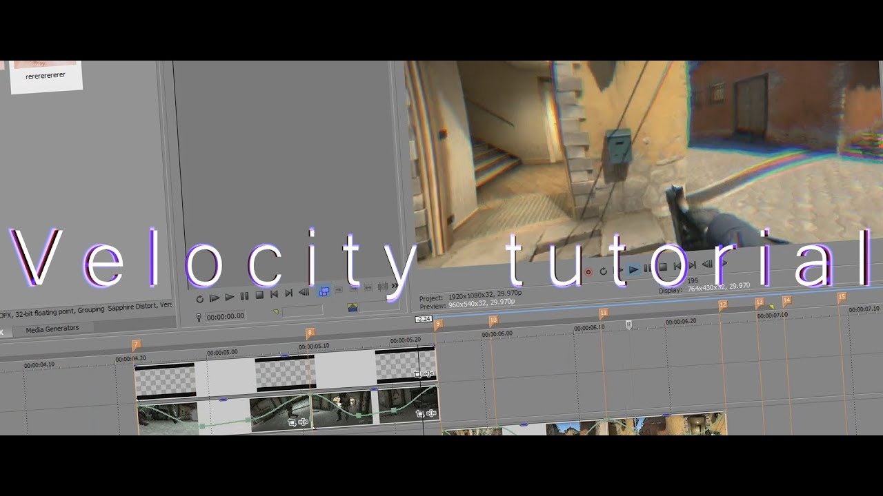 Sony Vegas - Velocity Tutorial (How to get right flow?)