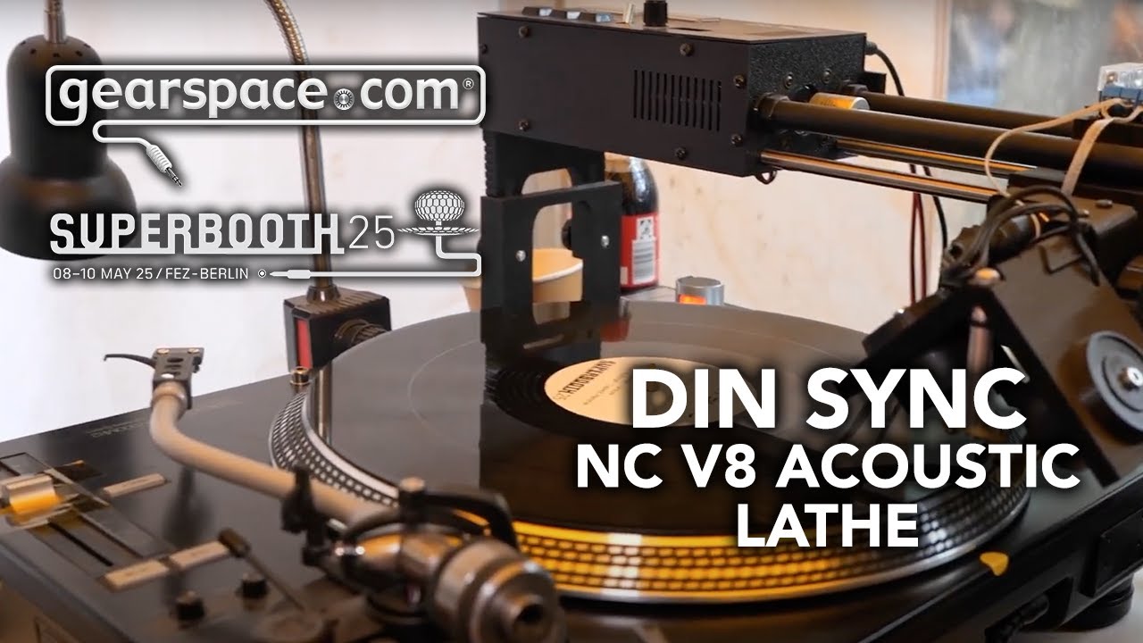 Din Sync NC V8 Acoustic Lathe - Gearspace @ Superbooth 2025