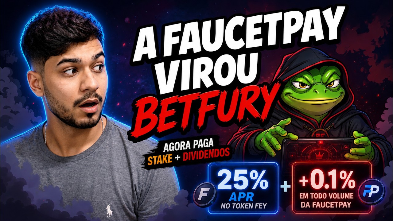 FAUCETPAY | GANHE 25% DE APY + 0.1% DO VOLUME DA PASINO