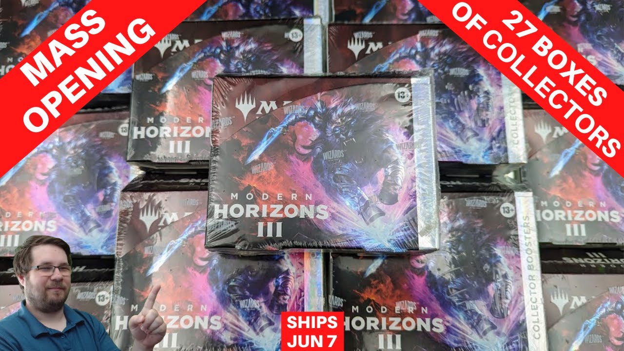 Modern Horizons 3 Mass Opening | 27 Collector Boxes & 9 Play Boxes Opened! #MTG Ships 6/7