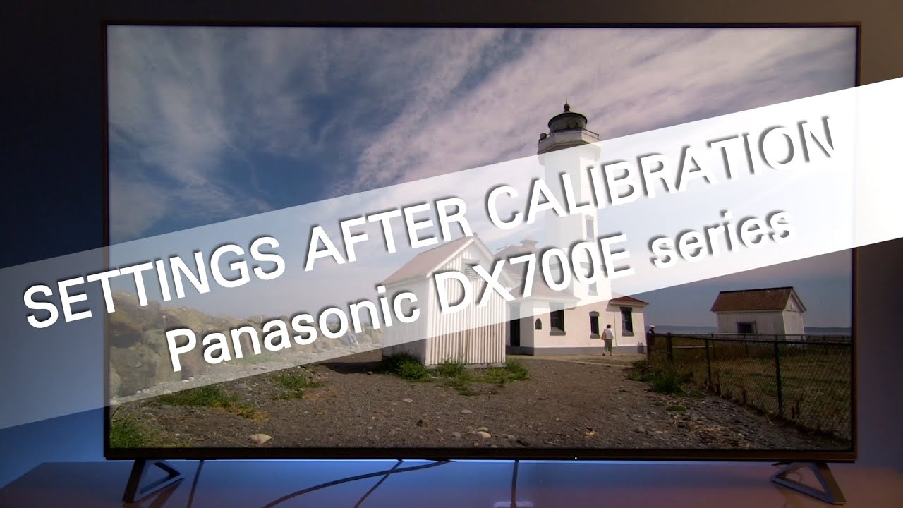 Настройки Panasonic DX700 DX700E после калибровки