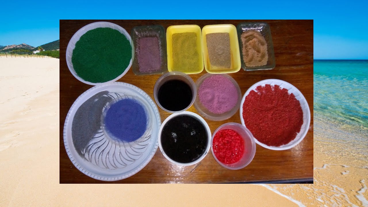 COMO COLORIR AREIA PARA ARTESANATO / COLORING SAND FOR HANDICRAFT