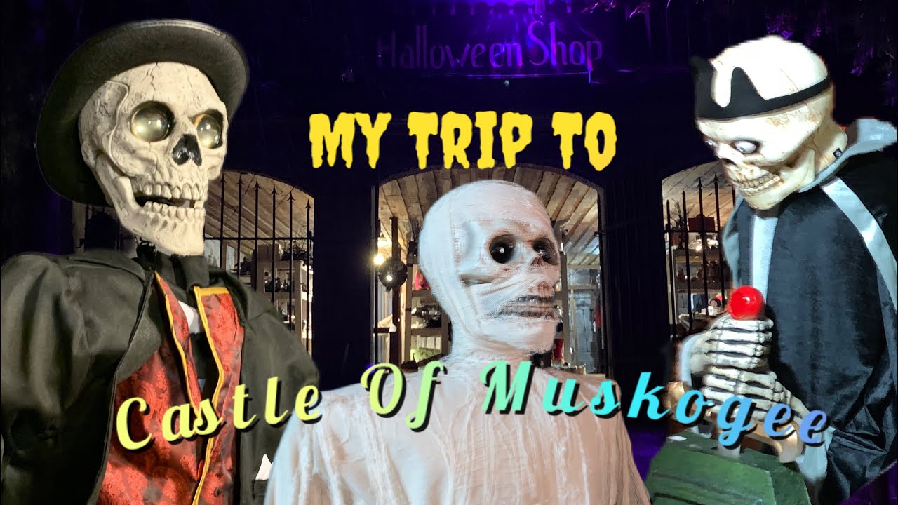 My Trip To Castle Of Muskogee Halloween 2023 (Gemmy Prototypes)