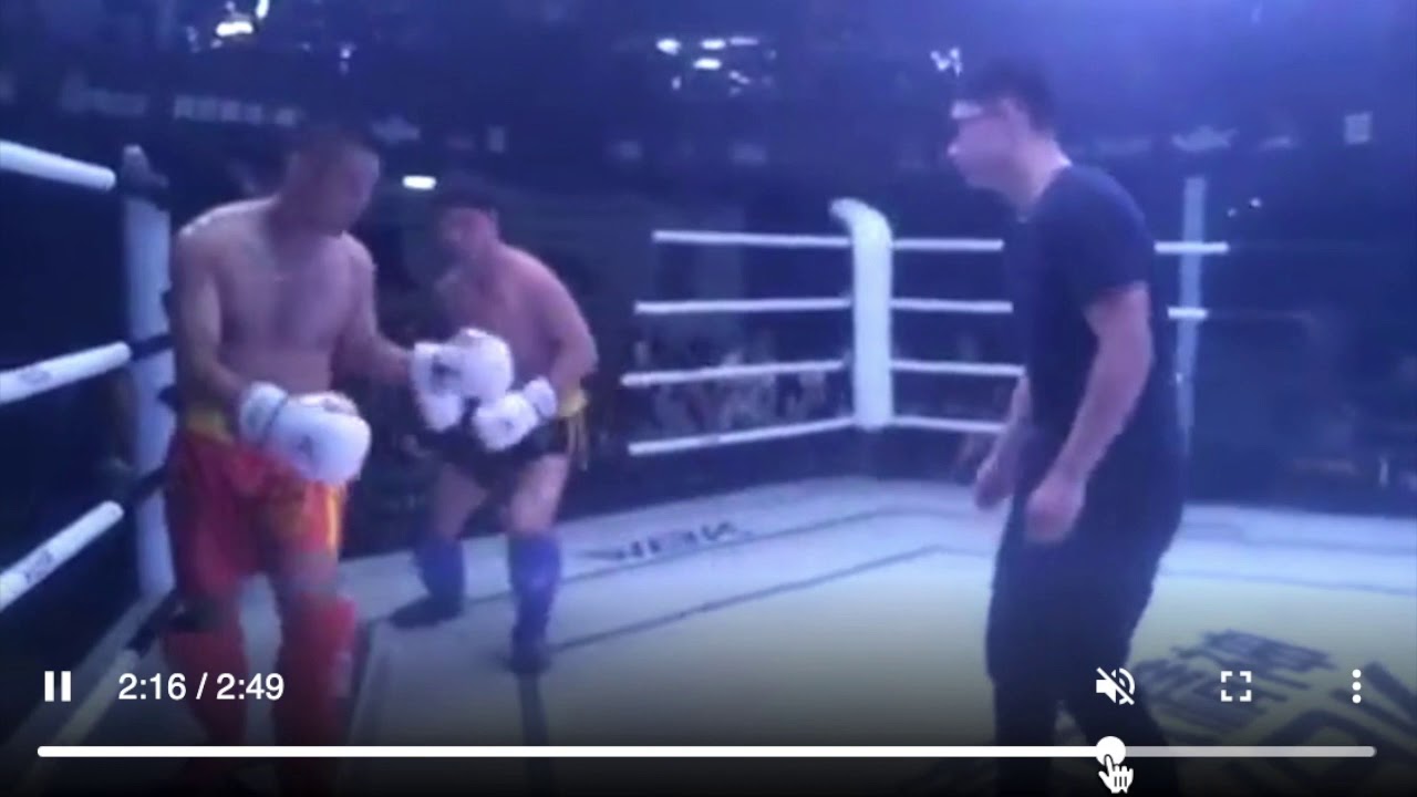 Mian Fist Kungfu Challenges Sanda Kickboxing