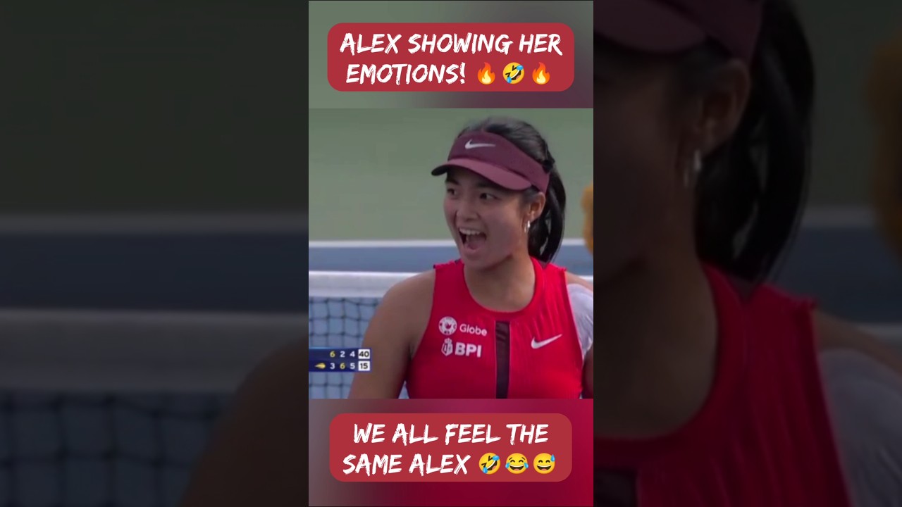 AMAZING POINT BY ALEX EALA 🔥 #alexeala #usopen #shorts #usshorts #carleysports