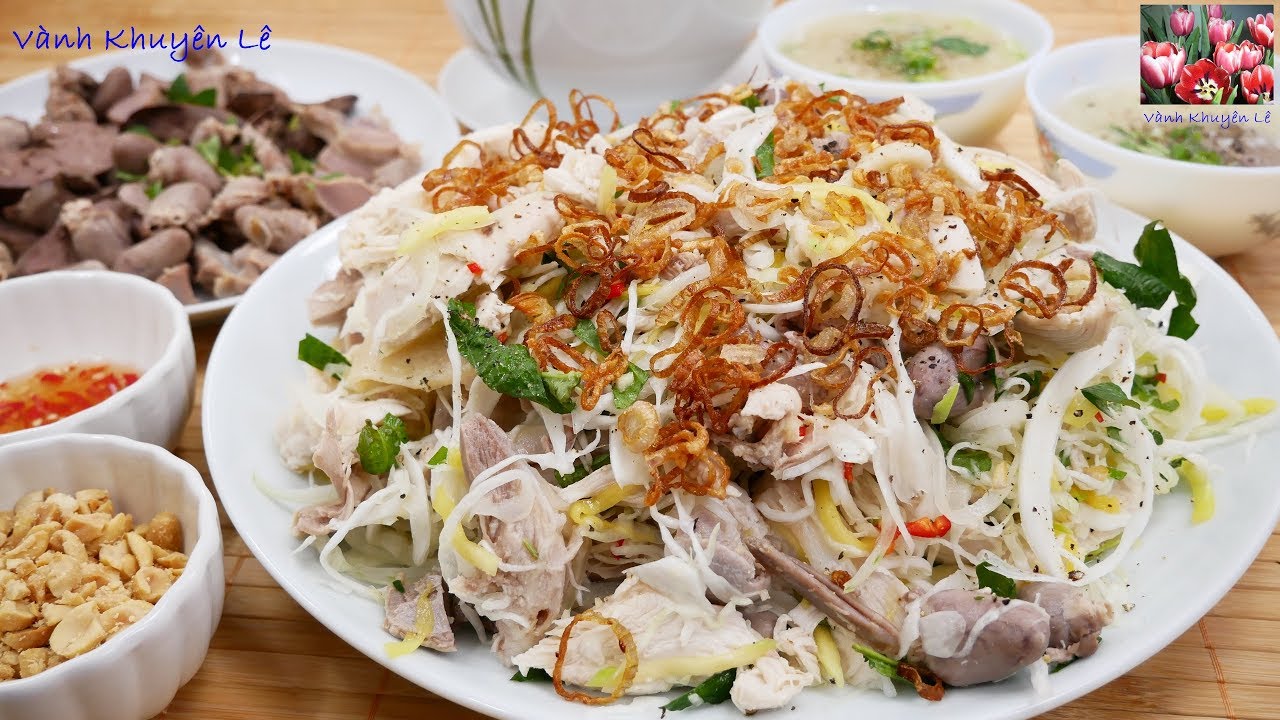 Bí Quyết Nấu Cháo Gà và Làm Gỏi Gà Xé Phay Đặc Biệt, Gỏi Gà Bắp Cải, Chicken Congee by Vanh Khuyen