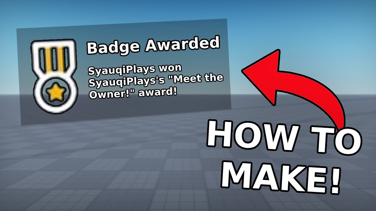 How to Make a MEET THE OWNER BADGE in Roblox Studio! (Roblox Studio Tutorial)