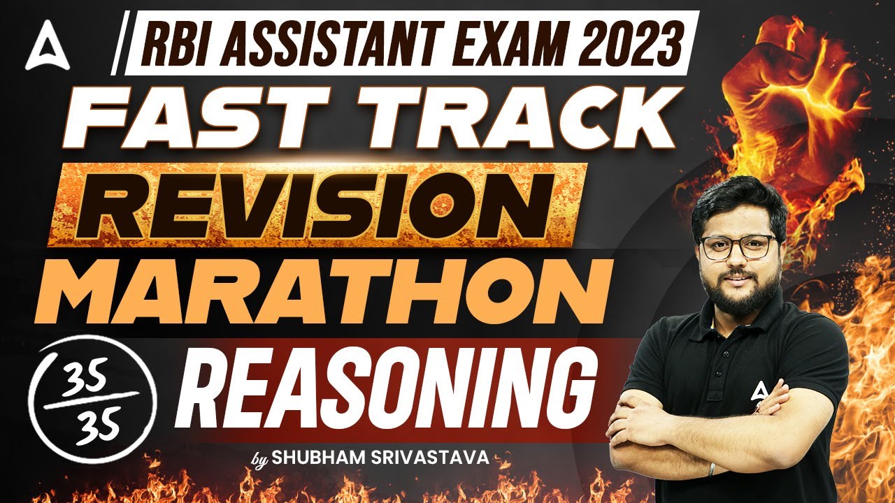 RBI Assistant 2023 | RBI Assistant Reasoning Marathon Class | By Shubham Srivastava