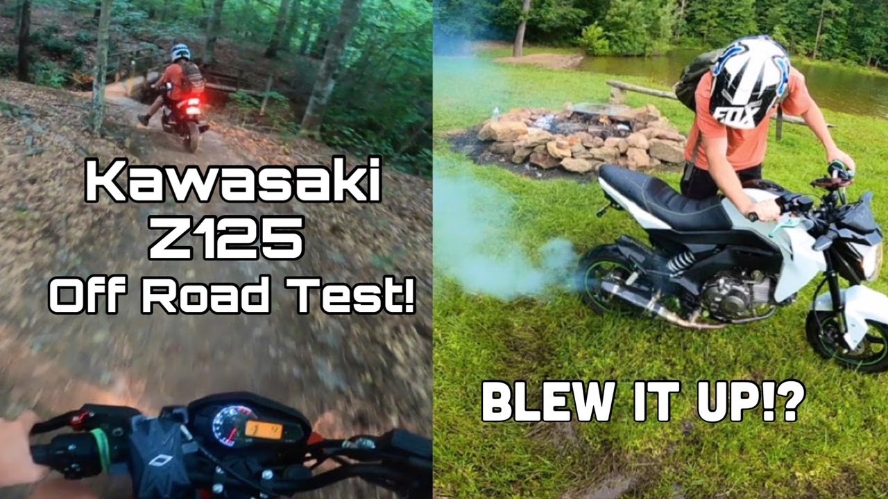 Kawasaki Z125 Off Road Adventure *GONE WRONG* (BIKE BLEW UP?!)