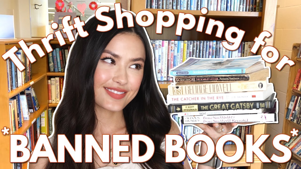 Thrift Book Shopping for *BANNED BOOKS* | Come Shop with me!