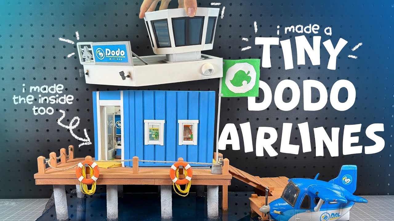I built a miniature Dodo Airlines from Animal Crossing: New Horizons