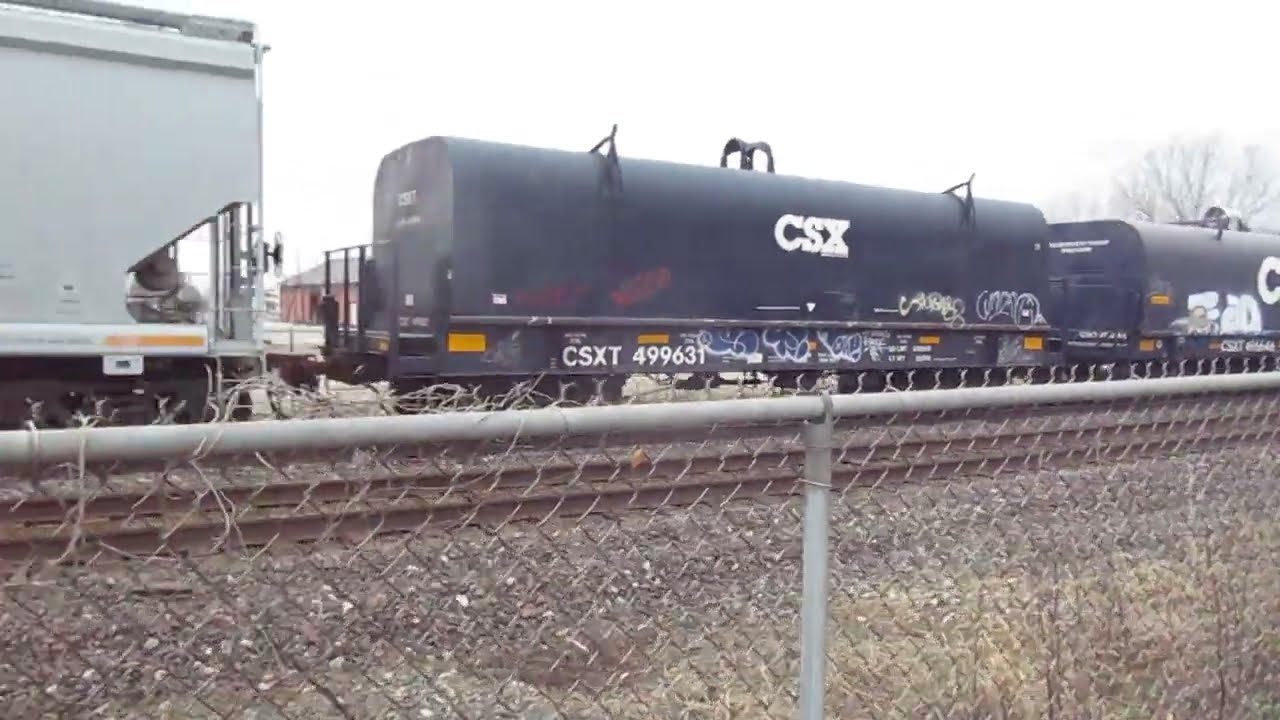 (3-4-2026) CSX northbound local mixed freight train in Marion Ohio.