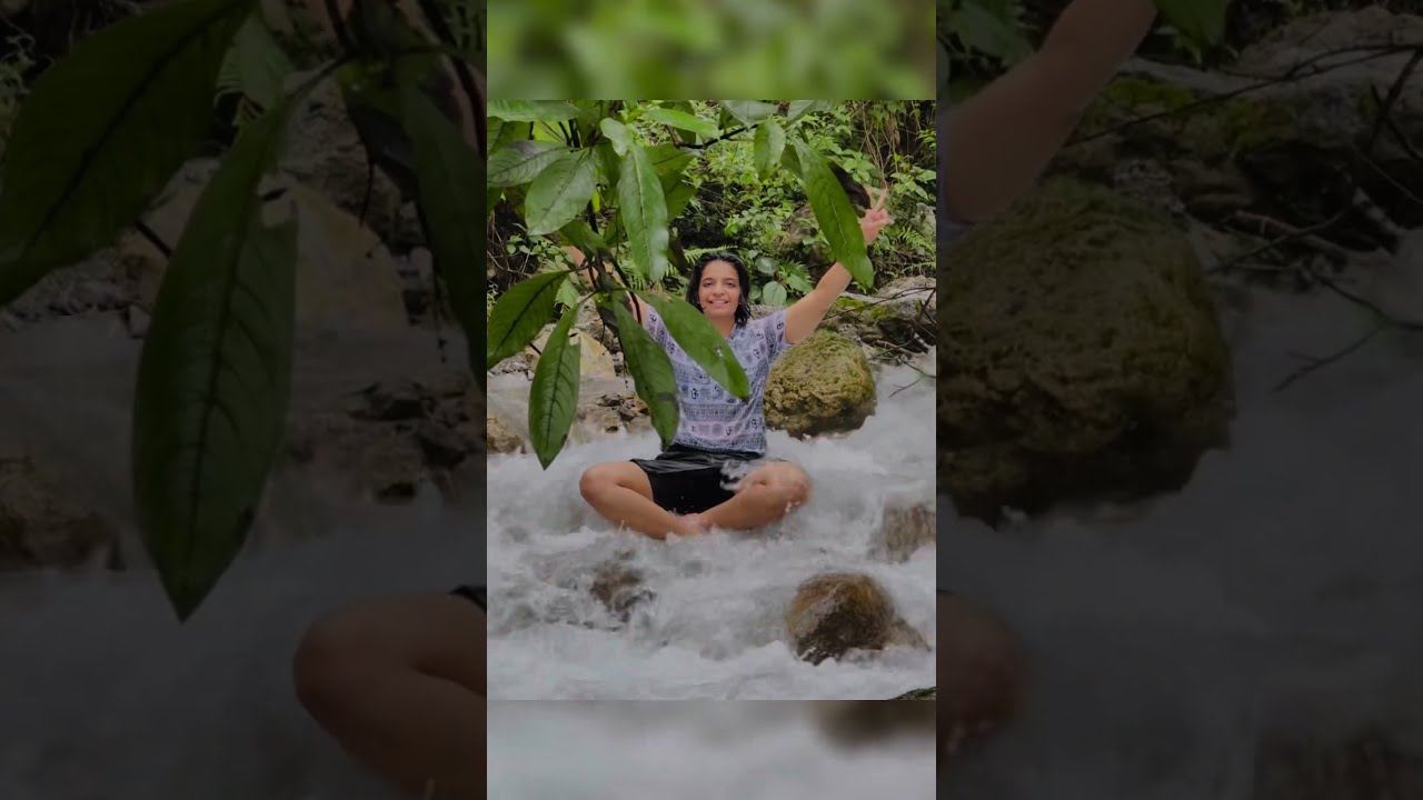 Excursion to secret waterfall by Patanjali Yoga Foundation Rishikesh India!