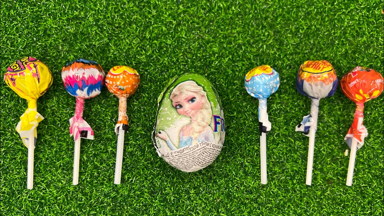 ASMR Unboxing Candy Lollipops and Chokolate Satisfaying video.
