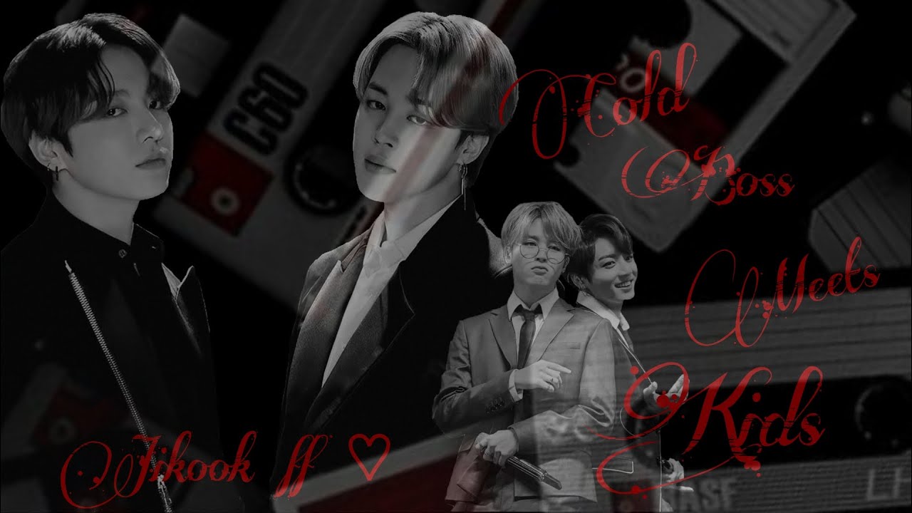 Cold Boss Meets Kids || Jikook oneshot ff ||