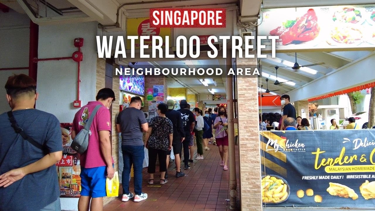 【4K】Singapore | Waterloo Street Neighbourhood | March 2022
