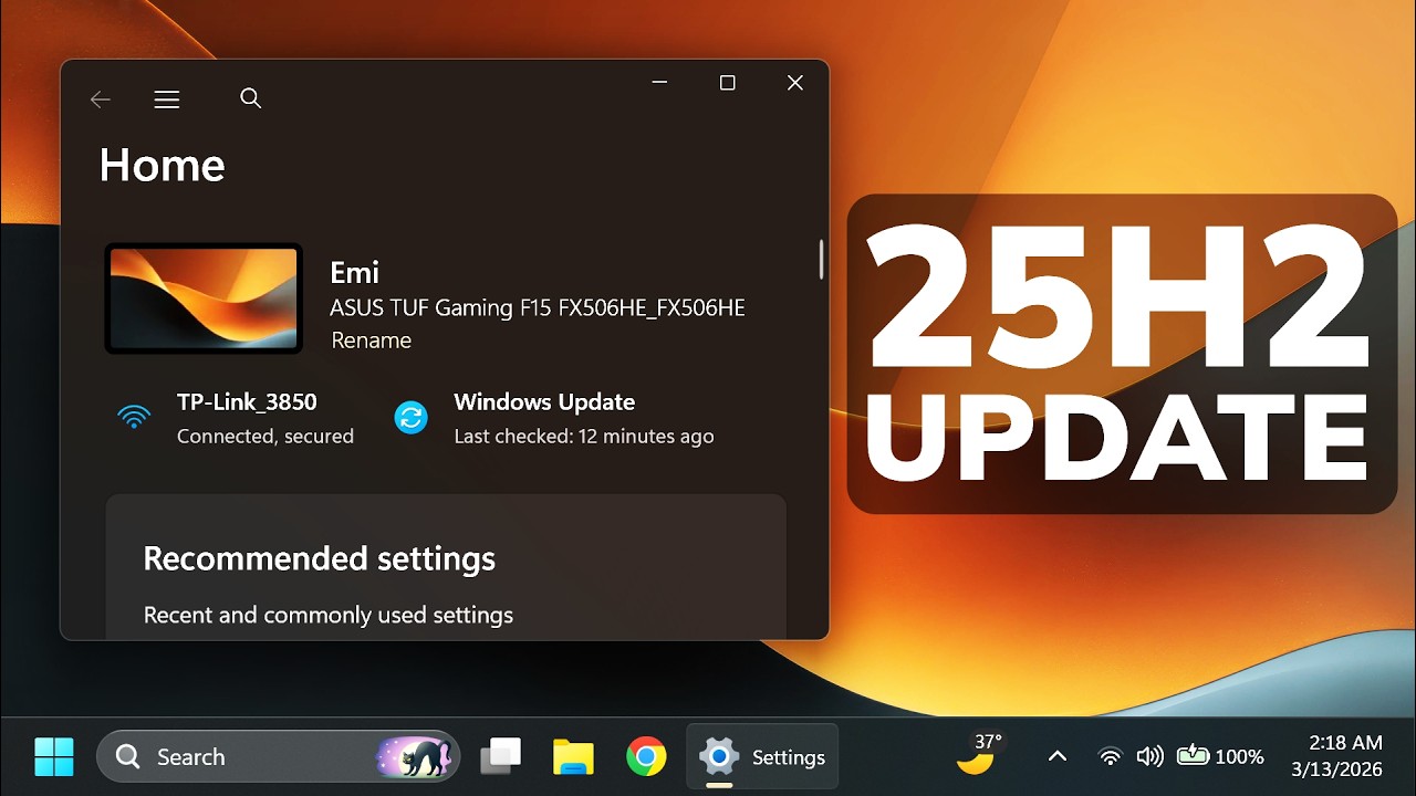 Новое крупное мартовское обновление Windows 11 25H2 – новые настройки, проводник файлов в сборке ...