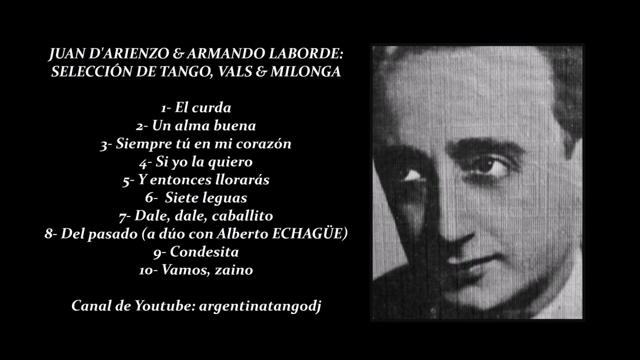 JUAN D'ARIENZO & ARMANDO LABORDE: SELECCIÓN DE TANGO, VALS & MILONGA