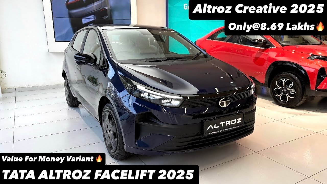 New Tata Altroz Facelift 2025 Creative | VFM VARIANT ONLY@8.69 LAKHS | Full review 😍🔥