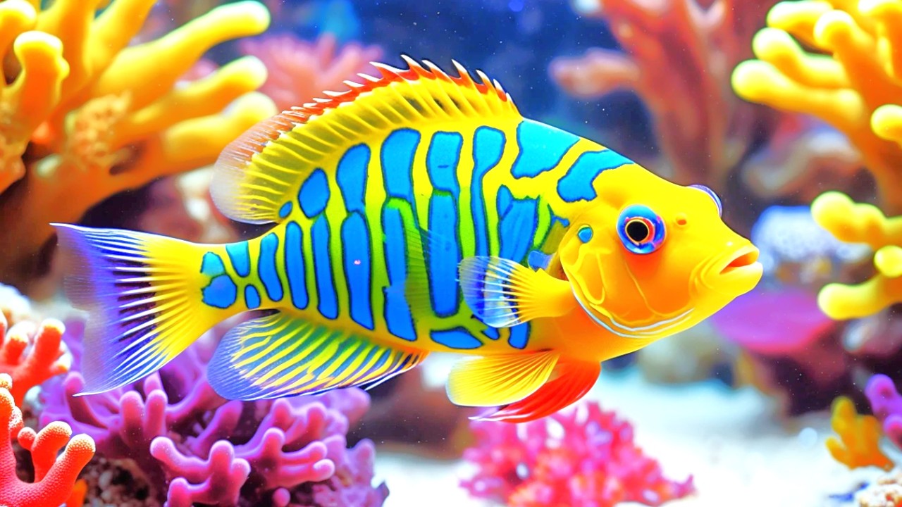 The Best 4K Aquarium - Dive Into The Mesmerizing Underwater Realm, Sea Jellyfish, Coral Reefs
