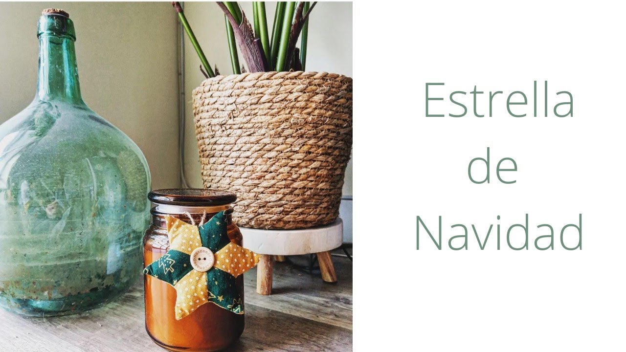Estrella Navidad Patchwork/ Fabric Christmas Tree Ornament DIY