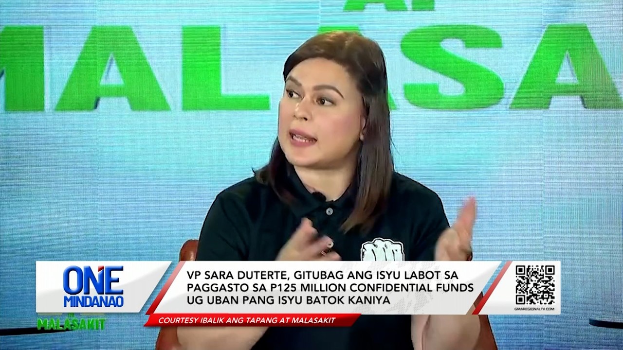 VPSD, gitubag ang isyu labot sa P125 million confidential funds | One Mindanao