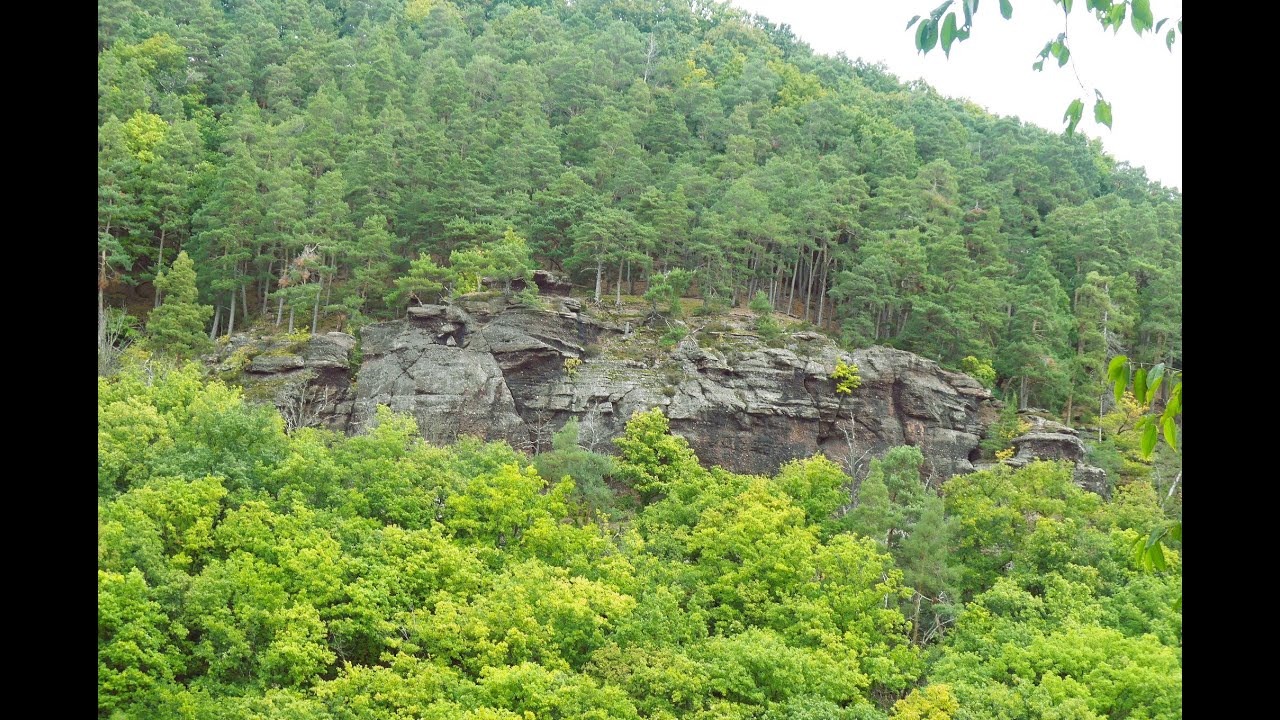 Blick auf die Nideggener Felsen