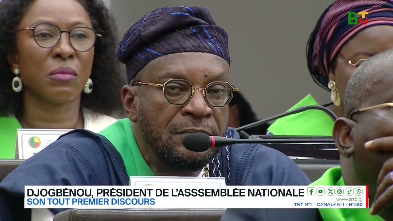 Premier mot du Professeur joseph DJOGBENOU élu président de l'Assemblée Nationale du Bénin 