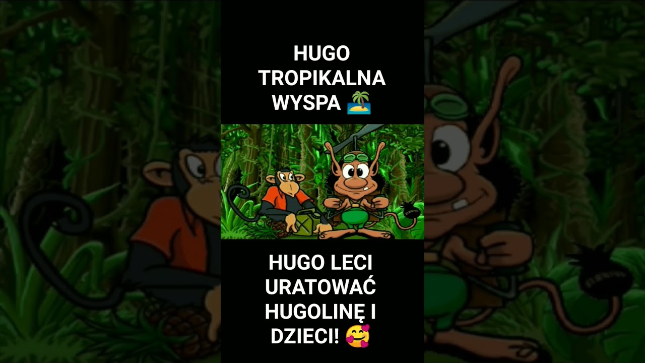 😇 Hugo Tropikalna Wyspa 🥰 - HUGO LECI URATOWAĆ HUGOLINĘ I DZIECI! 😊