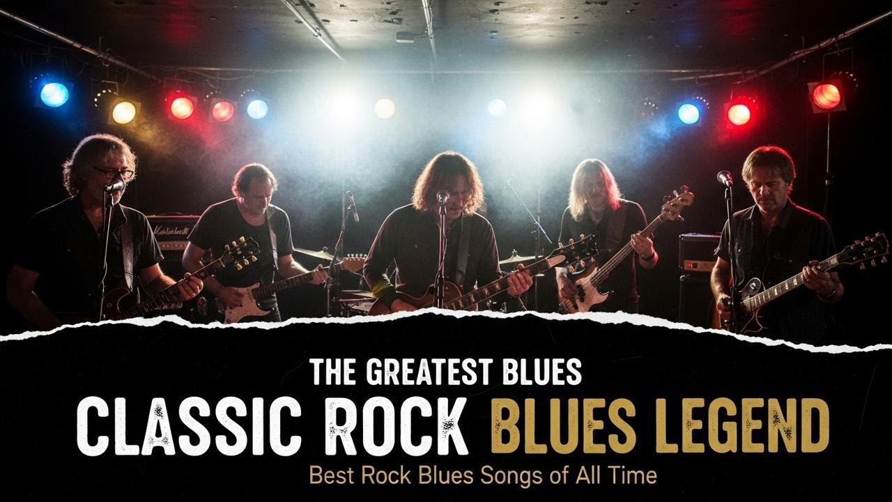 ZZ Top, Jimi Hendrix, Muddy Waters, Eric Clapton, BB King – Timeless Guitar Blues Anthems