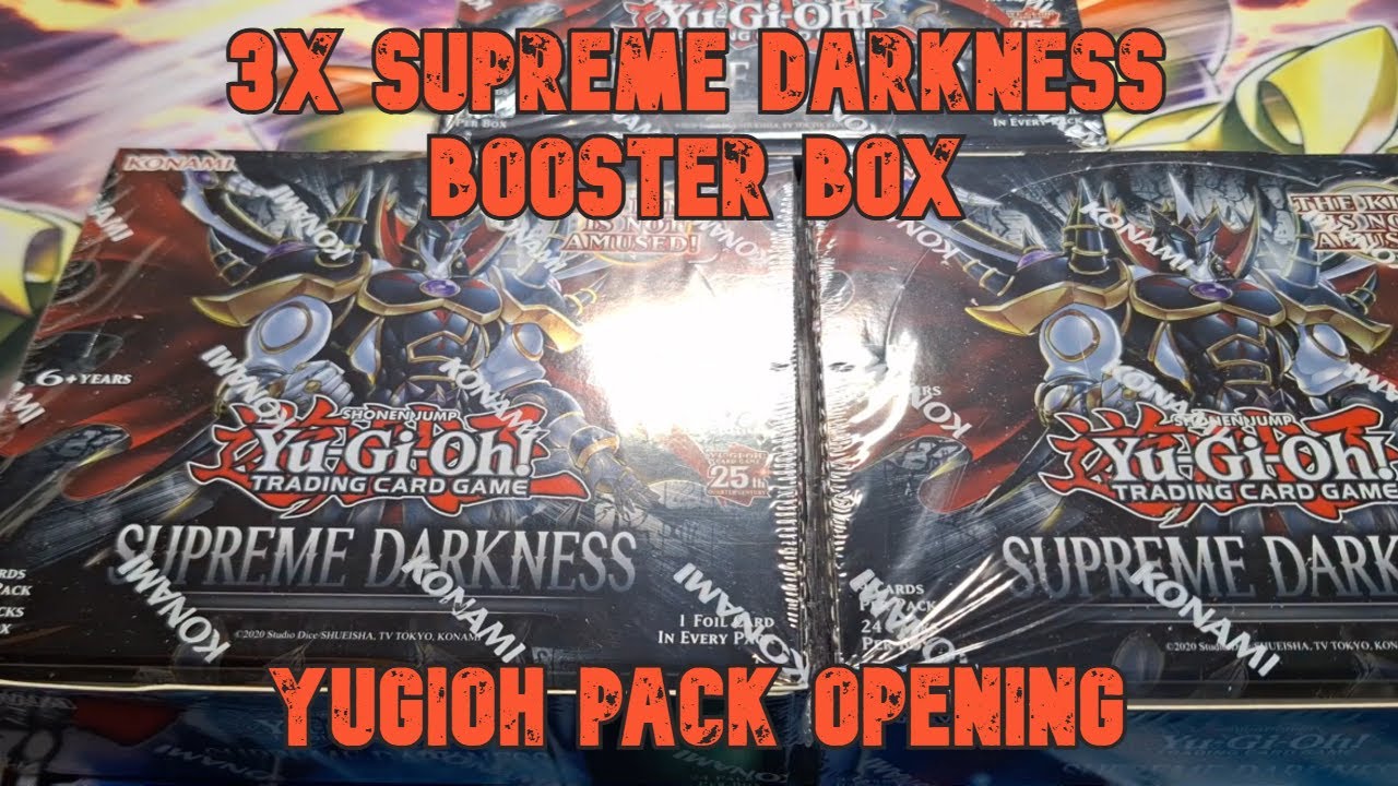 More Great Pulls! - Yugioh 3x Supreme Darkness Booster Box Trading Card Game Pack Opening