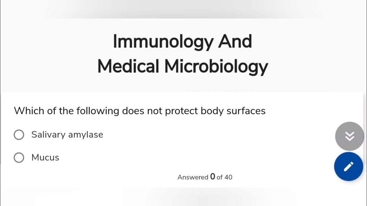 40 Medical Microbiology and Immunology MCQs with answers | CUCET |ICMR JRF| Scientist B | CSIR NET