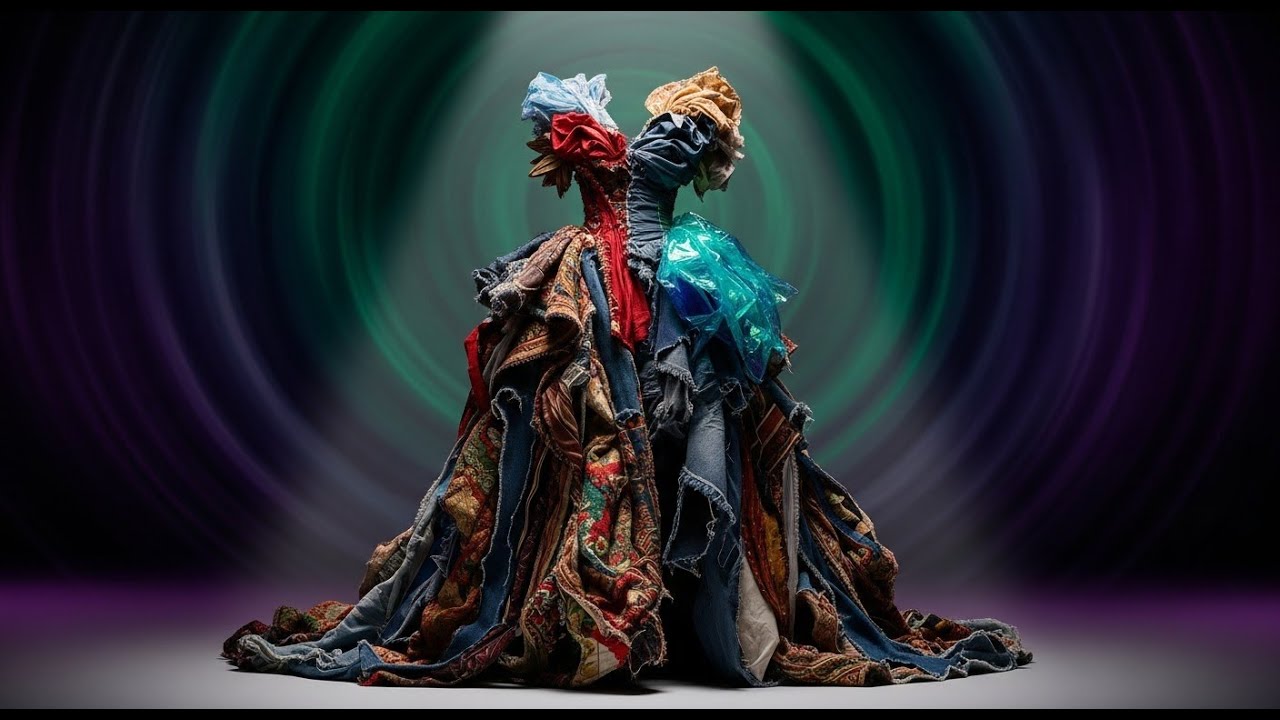 Upcycled Fashion: From Discarded Textiles to Avant-Garde Wearable Art Gown