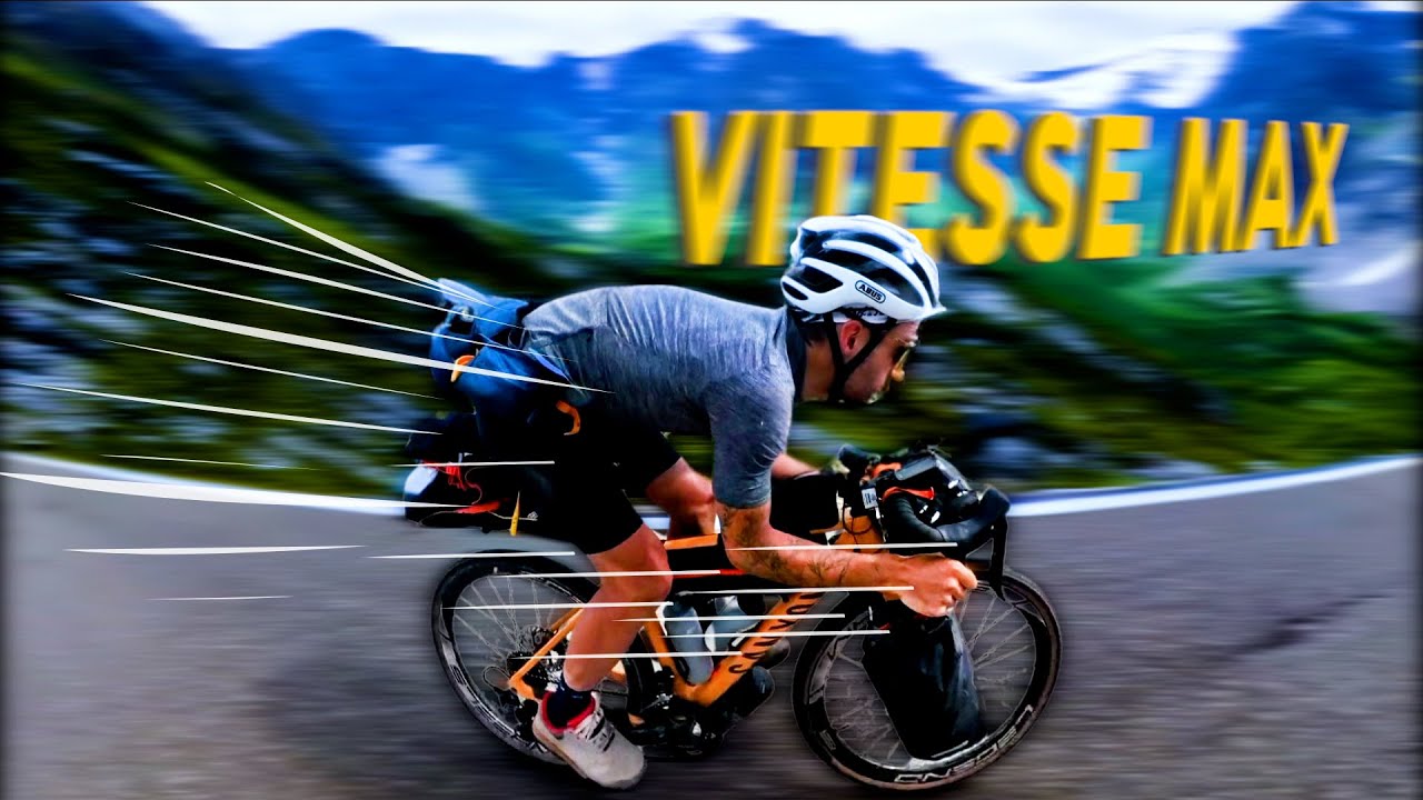 RECORD de VITESSE en BIKEPACKING (pas loin de 90km/h) !!