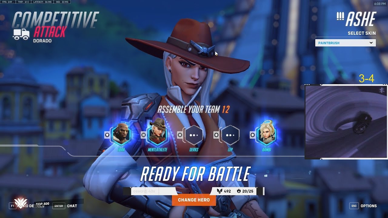 22K DMG! GALE INSANE ASHE + #1 ZBRA DOOMFIST! OVERWATCH 2 SEASON 3 GAMEPLAY TOP 500