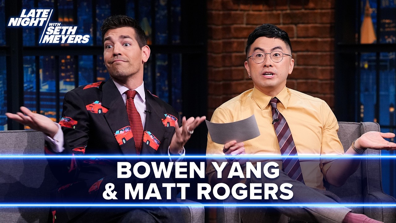 Bowen Yang and Matt Rogers Give Seth Bad News About the Las Culturistas Culture Awards