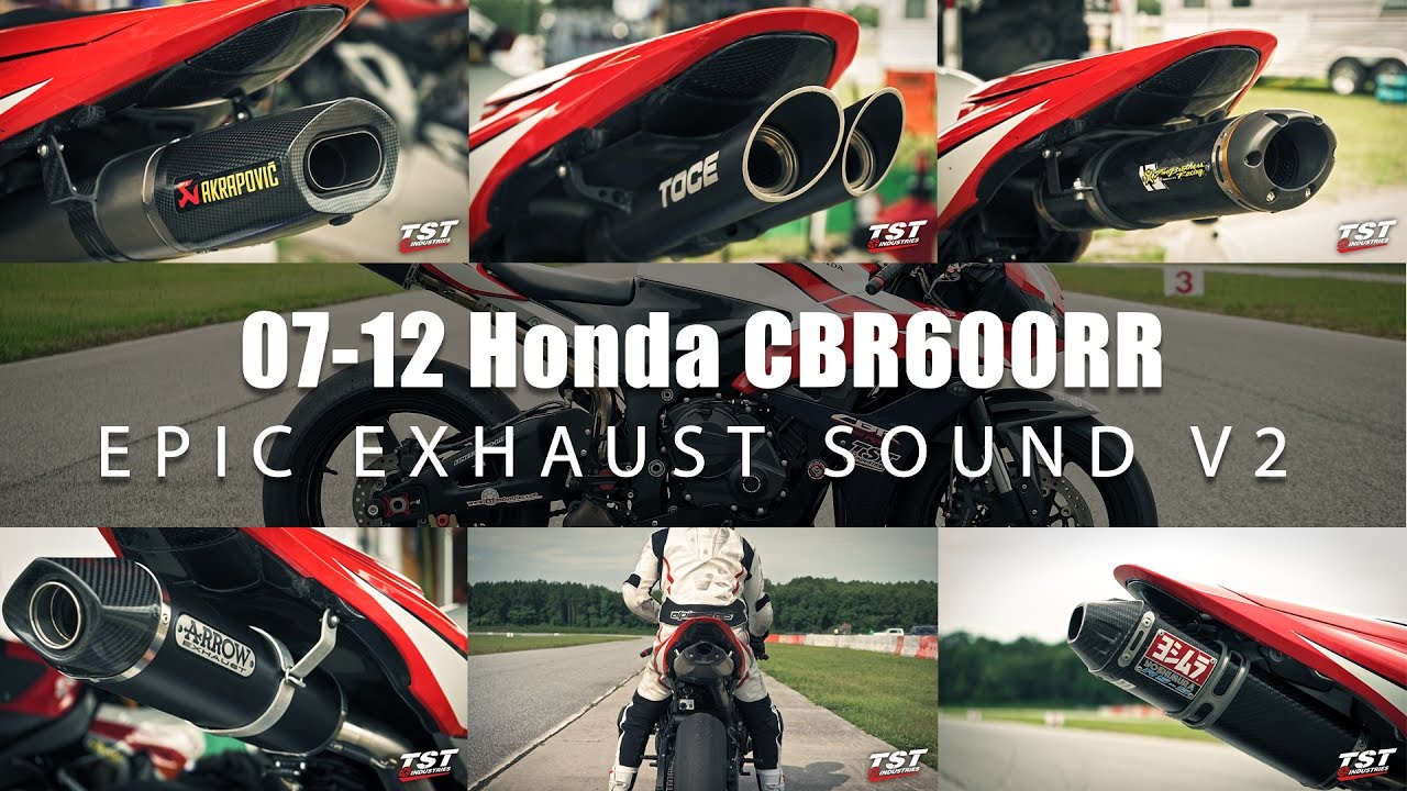 Эпический звук выхлопа Honda CBR600RR: Toce, Akrapovic, Arrow, Two Brothers, Yoshimura, Honda OEM
