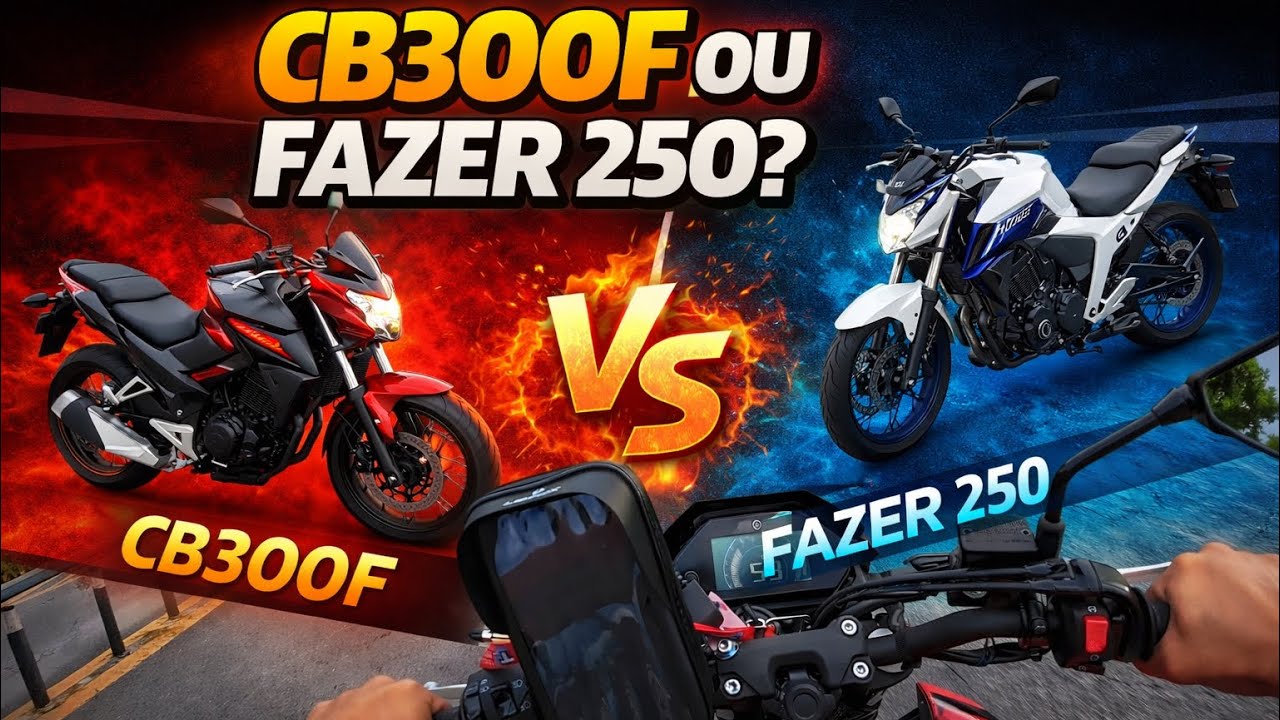 QUAL É MELHOR? FZ25 OU CB300F? OPINIÃO DE QUEM PILOTA AS DUAS!!